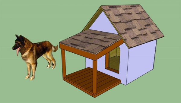 Як зробити утеплену будку для собаки