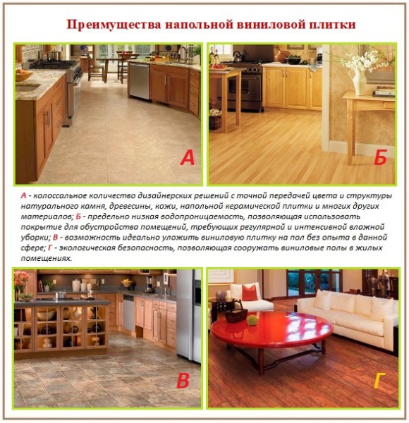 Вінілова плитка для підлоги: плюси і мінуси покриття