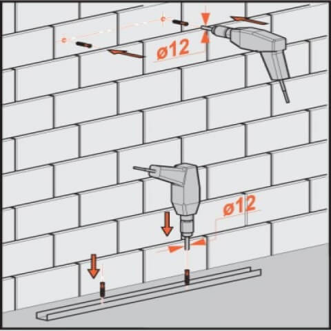 Як свердлити цегляну стіну дрилем